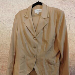 This is a Sag Harbor tan 2-piece outfit